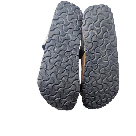 Birkenstock Birki's 37 Metallic Sylt Cross Strap Comfort Sandal Snakeskin Casual - Picture 2 of 4